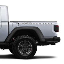 Paire de graphiques vinyle autocollants pour lit de Jeep Gladiator
 2