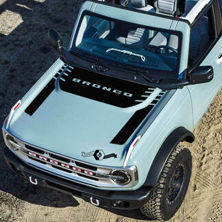 Nouveau Ford Bronco 2021 2022 moderne kit complet Logo capot vinyle autocollant Kit autocollant graphique
