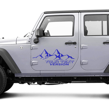 2 Nouvelles Autocollants de Porte pour JEEP Wrangler Unlimited 4x4 Hors-route Montagnes Autocollant Graphique
 5