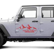 2 Nouvelles Autocollants de Porte pour JEEP Wrangler Unlimited 4x4 Hors-route Montagnes Autocollant Graphique
 6
