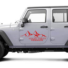 2 Nouvelles Autocollants de Porte pour JEEP Wrangler Unlimited 4x4 Hors-route Montagnes Autocollant Graphique
 6