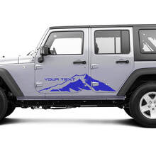 2 Autocollants Décalcomanie Sticker de Montagnes pour JEEP Wrangler Unlimited 4 Portes
 2