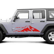 2 Autocollants Décalcomanie Sticker de Montagnes pour JEEP Wrangler Unlimited 4 Portes
 3