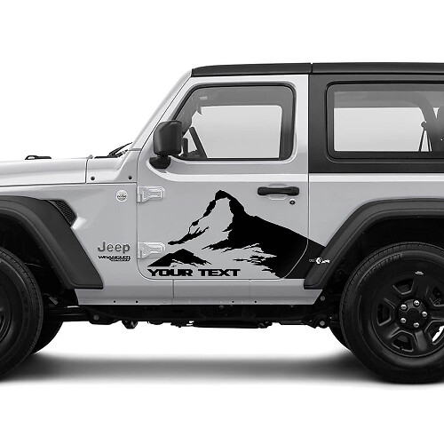 2 Nouveau Autocollant Décalque JEEP Wrangler Montagnes Autocollant Latéral Graphique Décalque
