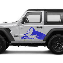 2 Nouveau Autocollant Décalque JEEP Wrangler Montagnes Autocollant Latéral Graphique Décalque
 2