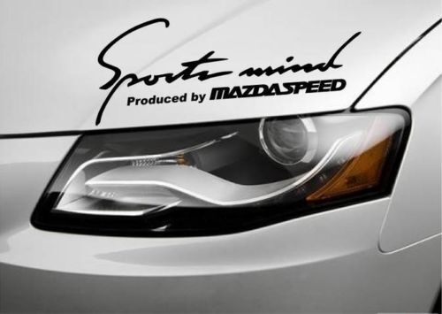 Décalcomanie autocollante en vinyle capot Sports Mind produite par Mazdaspeed pour Mazda MX-5 Miata