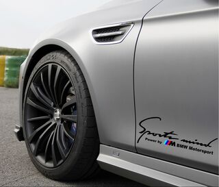 2 Sports Mind Power par M BMW Motorsport M3 M5 Autocollant décalcomanie
