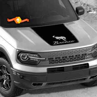 Ford Bronco 2021 2022 Logo Bronco rétro cheval capot garniture vinyle autocollant autocollant graphique
