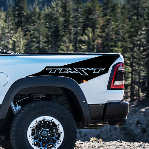 Kit de décalcomanies vinyle personnalisées style TRX pour tableau de bord Dodge Ram 1500 Rebel TRX