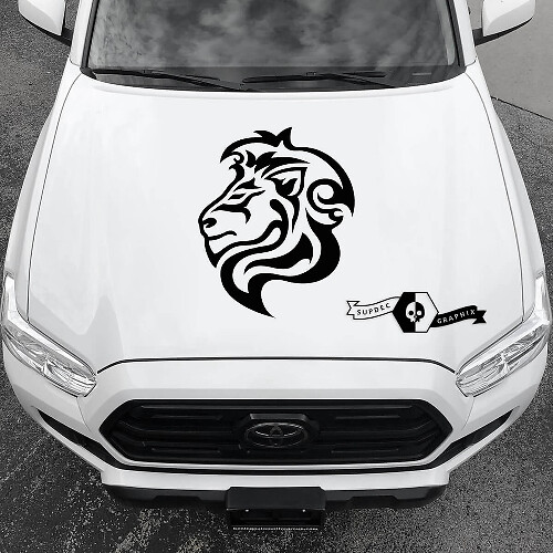 Nouveau autocollant graphique pour capot ANIMAUX Leo s'adapte au kit autocollant vinyle Toyota RAV4 ou à tout autre voiture
