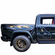 Paire Dodge Ram Rebel Trx 2022+ 2 couleurs côté 1500 TRX Splash Bed Dinosaurs T-REX TRX TRX VINYL Decal Graphic 4