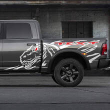 Autocollant vinyle éclaboussure portière arrière latérale Dinosaure T-Rex pour Dodge Ram Rebel 1500 TRX_5