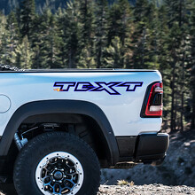 Autocollants vinyle latéraux avec lettrage en relief personnalisé pour Dodge Ram Rebel 1500 TRX_3