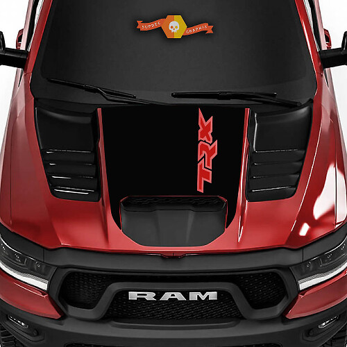 Autocollant Vinyle Graphique Capot Style TRX pour Dodge Ram Rebel 1500 TRX 2022+