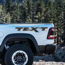 Autocollant vinyle de chevet style topographique personnalisé pour Dodge Ram Rebel 1500 TRX_3