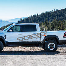 Autocollant latéral en vinyle avec lettrage personnalisé en contour pour Dodge Ram 1500 Rebel TRX_2