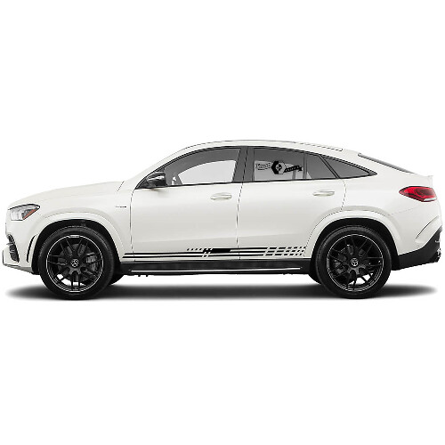 Autocollant de bas de caisse à rayures modernes pour Mercedes Benz GLE 2022 Autocollants latéraux en vinyle Décalcomanie graphique
