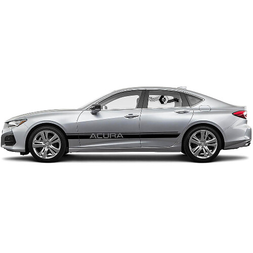 Autocollant en vinyle latéral à bandes d'accent de marque pour Acura TLX 2021