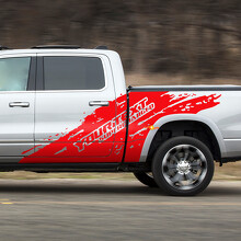Kit d'autocollants latéraux vinyle Supercharged Mud Splash pour Dodge Ram Rebel 2021+_2