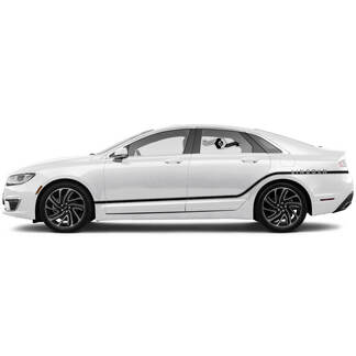 Paire New Lincoln MKZ Doors Stripes Rocker Panel Side Bed Body Vinyl Stickers Graphics Sticker
