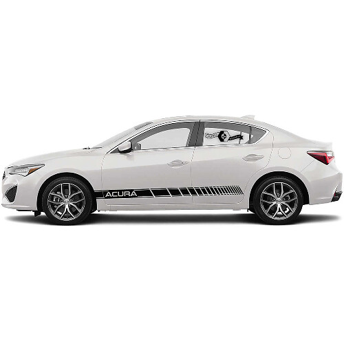 Autocollant Vinyle Latéral à Bandes de Course Marquées pour Acura TLX 2021