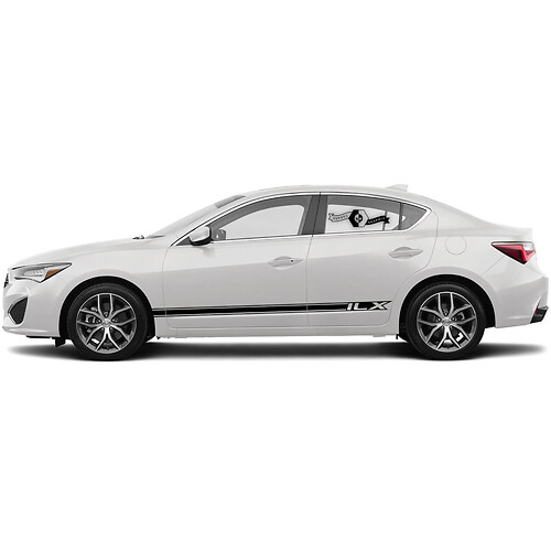 Nouvelle paire 2020 Lincoln ILX DORES STRIRGES ROCKER LIGNES DE ROCKER LIGNES VINYLES Sticker graphique