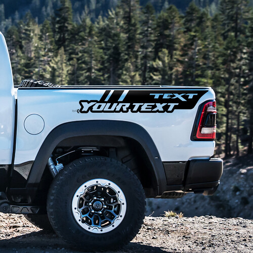 Autocollant vinyle personnalisé pour table de chevet Dodge Ram 1500