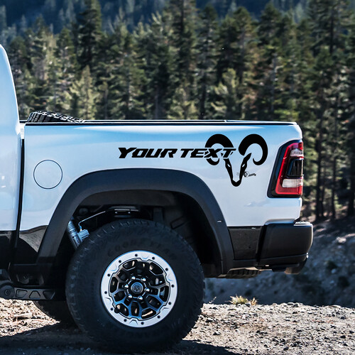Autocollant vinyle personnalisé style Hemi pour tableau de bord Dodge Ram 1500
