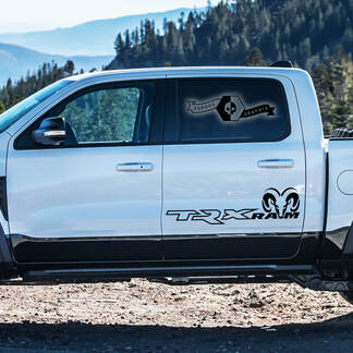 2x Dodge Ram TRX Rebel 2022+ 2023+ 1500 portes latérales TRX Rebel camion vinyle autocollant graphique
