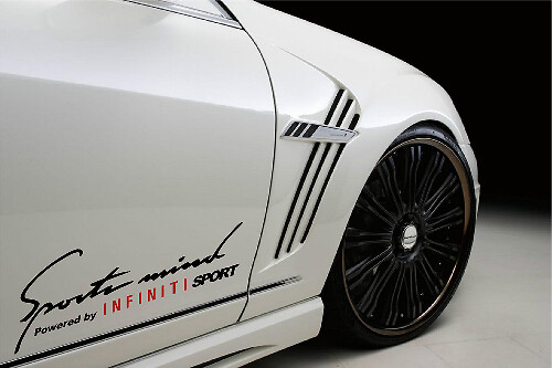 Autocollant Vinyle Latéral Sports Mind Propulsé par Infiniti pour Infiniti QX30