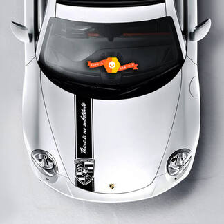 Autocollant de kit de rayures de capot d'araignée de logo de Porsche Sticker
