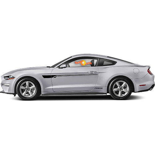 Kit d'autocollants latéraux en vinyle à double bande accent pour Musclecar Musclecarmodel ROUSH RS2