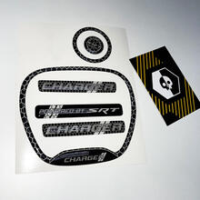 Ensemble de chargeur noir blanc srt roue de volant trim 3