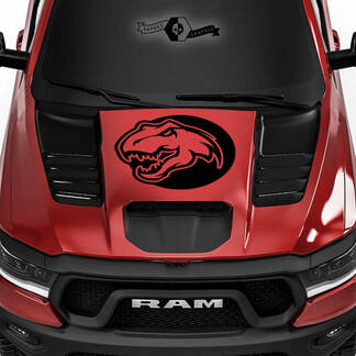 Dodge Ram Rebel 2022+ 2023+ 1500 TRX capot dinosaures Logo T-Rex TRX camion vinyle autocollant graphique
