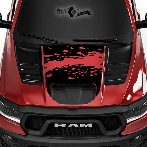Autocollant en vinyle pour capot anti-boue pour Dodge Ram 1500 Rebel TRX