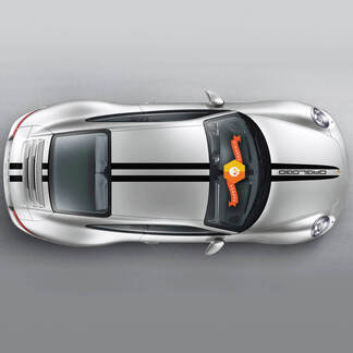 Double Porsche 911 Porsche Capot Toit Bandes Latérales Portes Kits Sticker Autocollant

