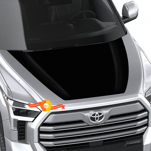 Autocollant vinyle capot noir pour Toyota Tundra 2022+