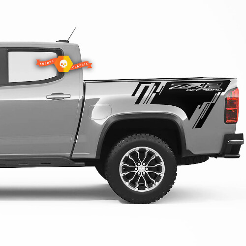 Décalcomanies en vinyle pour ailes arrière tout-terrain ZR2 pour Chevy ZR2