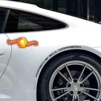 2 Sticker latéral Porsche 911 Carrera Kit d'autocollants pour passages de roue
