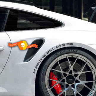 2 Porsche 911 Carrera GT3 RS Sticker latéral Kit de passages de roue Sticker
