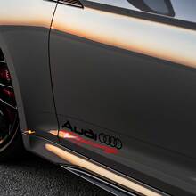 2 Autocollants Audi Racing A4 A5 A6 A7 A8 S4 S5 S8 Q5 Q7 Rs Tt 3