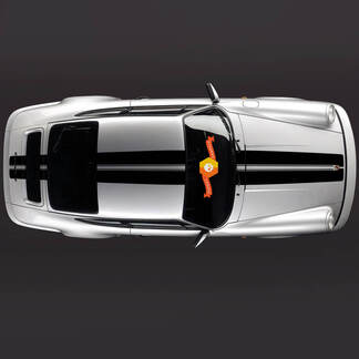 Nouveaux autocollants Porsche Porsche 911 Turbo S Kit exclusif de bandes latérales Sticker autocollant
