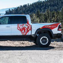 Autocollant en vinyle texte Wildcat et personnalisé pour porte de cabine Dodge Ram 1500_2