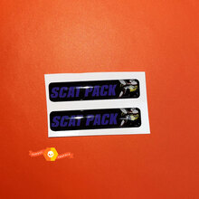 2x Scat Pack Violet Challenger/Chargeur/Durango Porte-clés Incrustations emblème en forme de dôme Autocollant Autocollant
 2