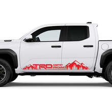 Autocollant vinyle TRD Off Road Mountains Side Rocker Panel pour Toyota Tacoma_3