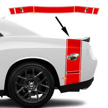 Autocollant en vinyle à bandes contour Rumble Bee pour coffre latéral Dodge Challenger 2022+_2