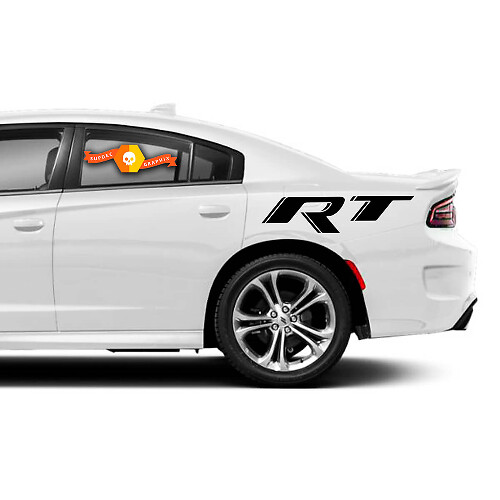 Paire de décalcomanies graphiques autocollants vinyle pour véhicule Dodge Charger Challenger