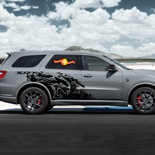 Autocollants en vinyle DODGE Durango SRT HellCat détruits
