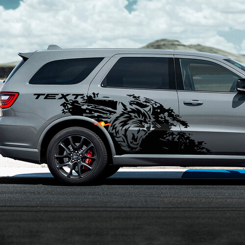 Autocollant vinyle latéral style éclaboussures de boue Wildcat pour Dodge Durango