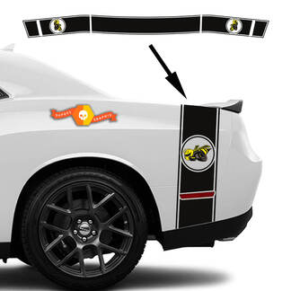 Kit Dodge Challenger ou Charger Drag Bee Tail Bed Kit déco bande arrière coffre 3
